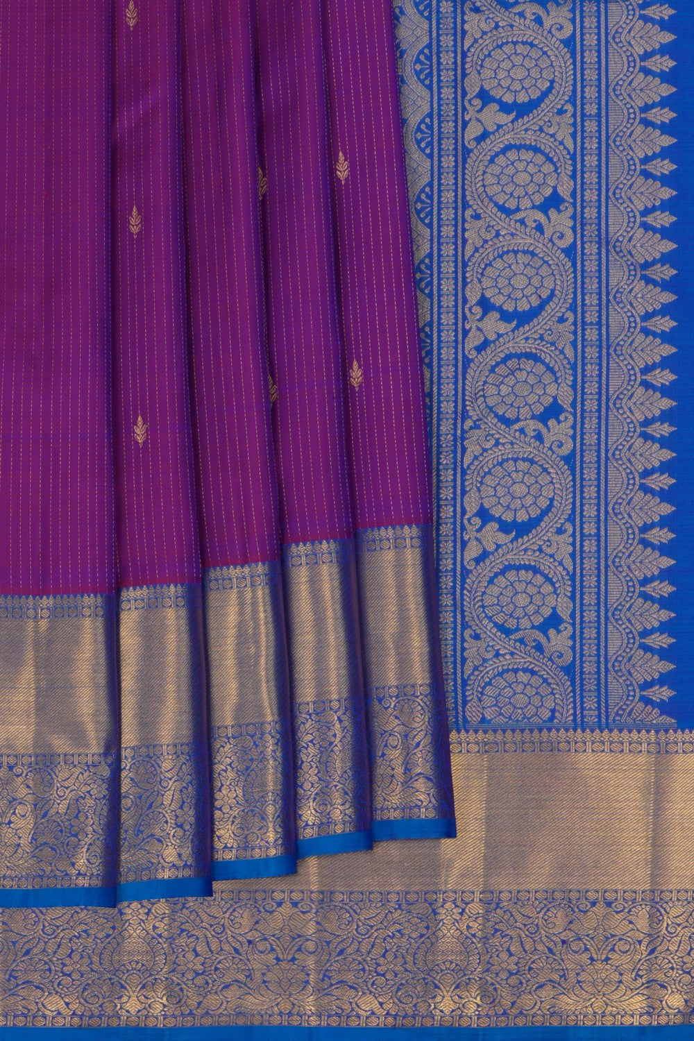 Image of South Silk Magenta Pink Saree